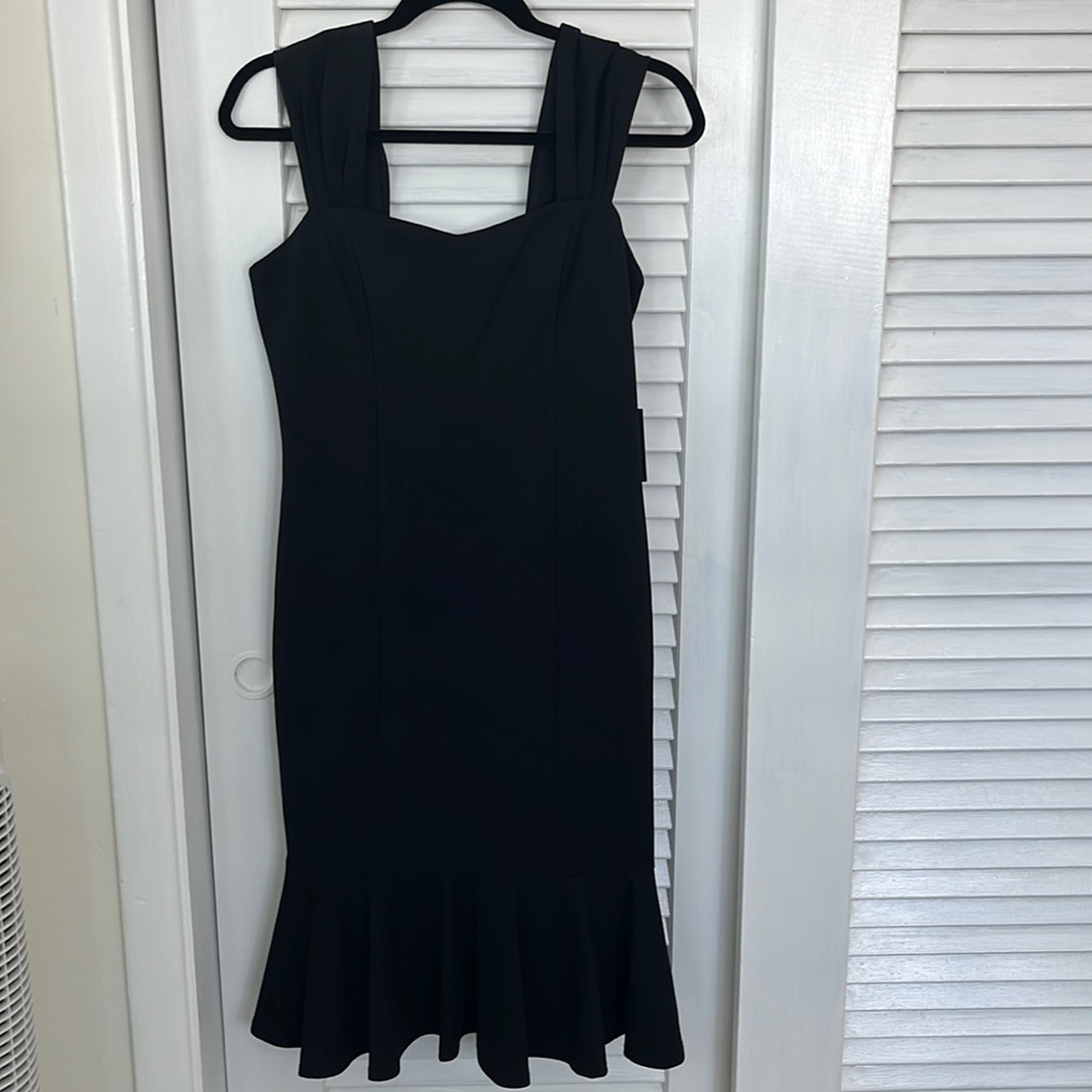NYT Black Marina Cocktail Dress